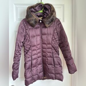 Laundry By Shelli Segal Puffer Jacket with Fur Hood